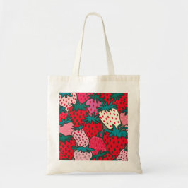 Aardbeienpatroon Tote Bag