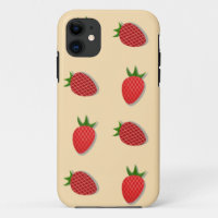 Aardbeienpatroon voor fruit zomer goede vibes