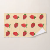 Aardbeienpatroon voor vruchtenzomertijd goede bes bad handdoek (Handdoek)