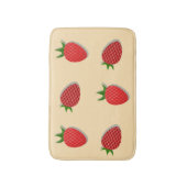Aardbeienpatroon voor vruchtenzomertijd goede bes badmat (Voorkant Verticaal)