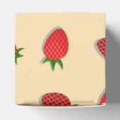 Aardbeienpatroon voor vruchtenzomertijd goede bes bedankdoosjes (Bovenkant)