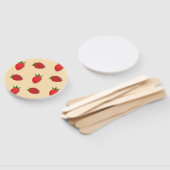 Aardbeienpatroon voor vruchtenzomertijd goede bes handwaaier (Niet-gemonteerd)