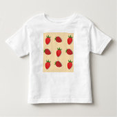 Aardbeienpatroon voor vruchtenzomertijd goede bes kinder shirts (Voorkant)