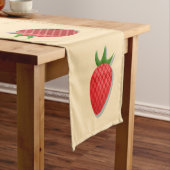 Aardbeienpatroon voor vruchtenzomertijd goede bes medium tafelloper (Voorbeeld)