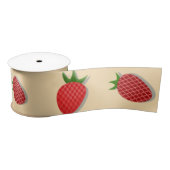 Aardbeienpatroon voor vruchtenzomertijd goede bes satijnen lint (Spoel)