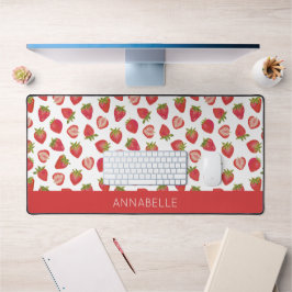 Aardbeienpatroon Voornaam Bureaumat
