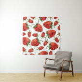 Aardbeienpatroon Wandkleed (In Situ (horizontaal))
