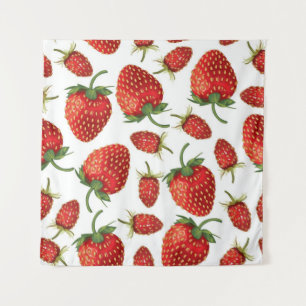 Aardbeienpatroon Wandkleed