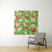Aardbeienpatroon Wandkleed (In Situ (horizontaal))
