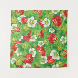 Aardbeienpatroon Wandkleed