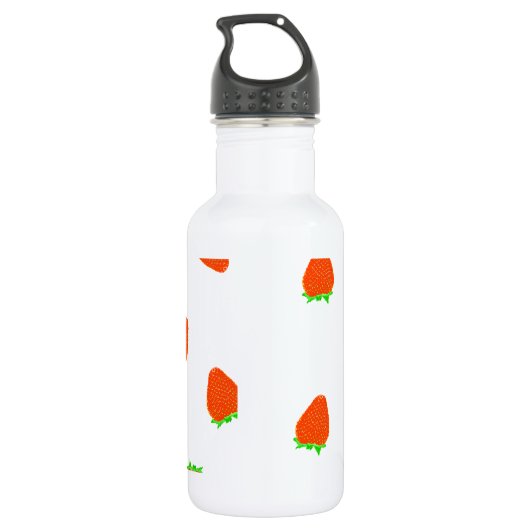 aardbeienpatroon waterfles  (Achterkant)