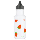 aardbeienpatroon waterfles  (Rechts)