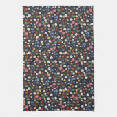 Aardbeienpatroonmarine Theedoek (Verticaal)