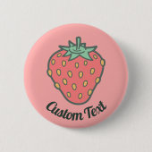Aardbeienpictogram Button (Voorkant)