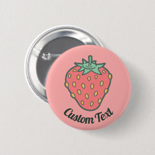 Aardbeienpictogram Button