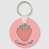 Aardbeienpictogram Sleutelhanger (Voorkant)