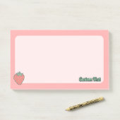 Aardbeienpictogramnotities Post-it® Notes (Op bureau)