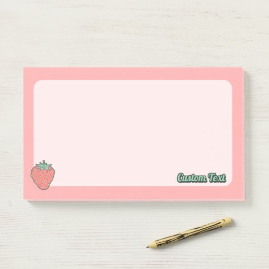 Aardbeienpictogramnotities Post-it® Notes (Op bureau)