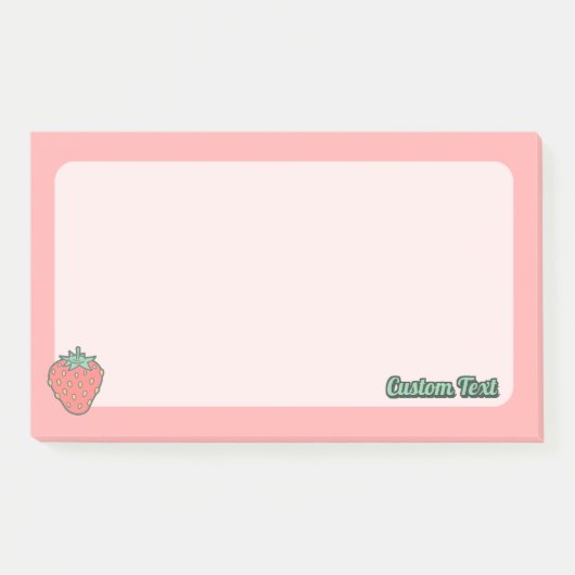 Aardbeienpictogramnotities Post-it® Notes (Voorkant)