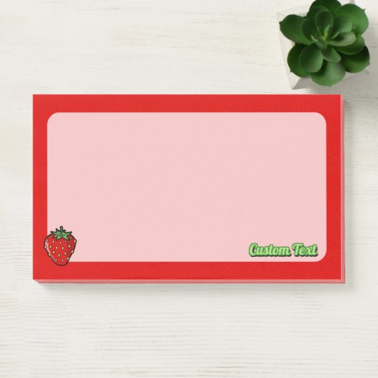 Aardbeienpictogramnotities Post-it® Notes (Kantoor)
