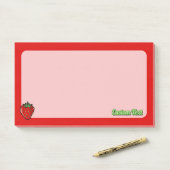 Aardbeienpictogramnotities Post-it® Notes (Op bureau)