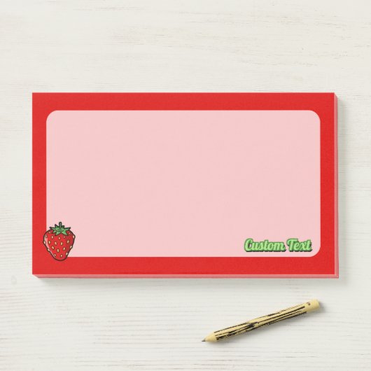 Aardbeienpictogramnotities Post-it® Notes (Op bureau)