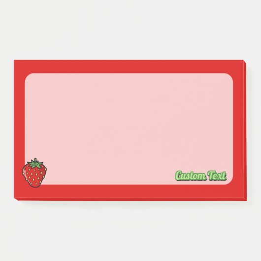 Aardbeienpictogramnotities Post-it® Notes (Voorkant)