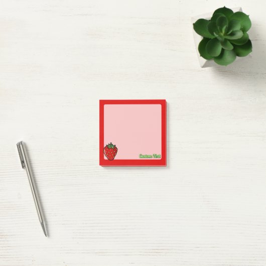 Aardbeienpictogramnotities Post-it® Notes (Kantoor)