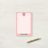Aardbeienpictogramnotities Post-it® Notes (Op bureau)