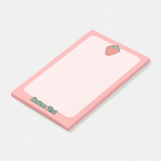 Aardbeienpictogramnotities Post-it® Notes (Schuin)