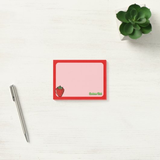 Aardbeienpictogramnotities Post-it® Notes (Kantoor)