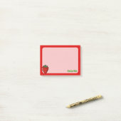 Aardbeienpictogramnotities Post-it® Notes (Op bureau)