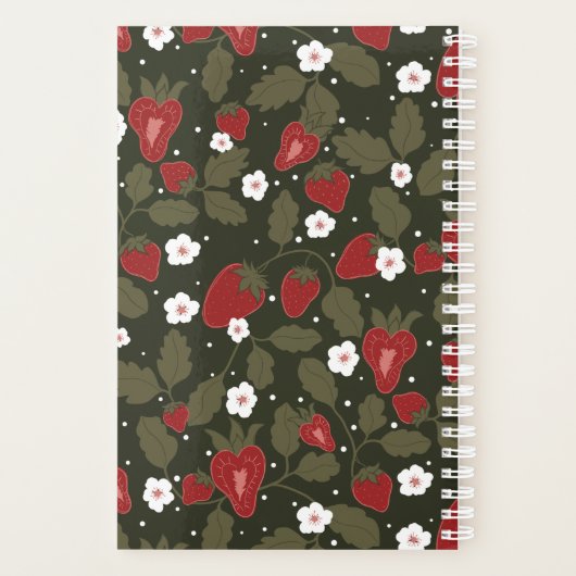 aardbeienplanner | schattige planner (Achterkant)