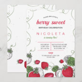 Aardbeienplons Verjaardag Kaart (Voorkant / Achterkant)