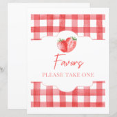 Aardbeienplusteken | 8x10-inch Aardbeienteken (Voorkant / Achterkant)