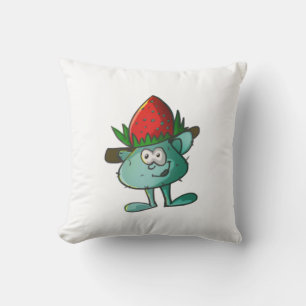 aardbeienpop kussen