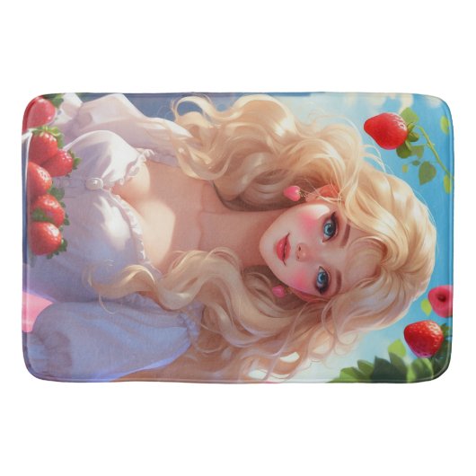 Aardbeienprinses Badmat (Voorkant)