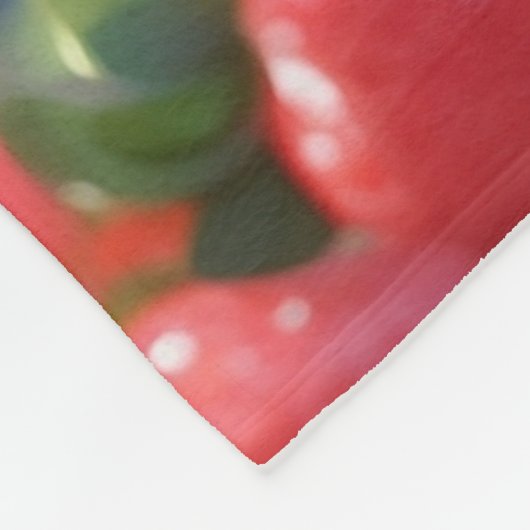 Aardbeienprinses Fleece Deken (Hoek)