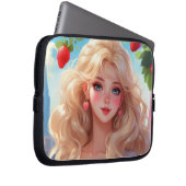 Aardbeienprinses Laptop Sleeve (Voorkant Rechts)