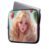 Aardbeienprinses Laptop Sleeve (Voorkant Links)