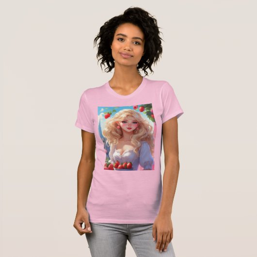 Aardbeienprinses T-shirt (Voorkant volledig)
