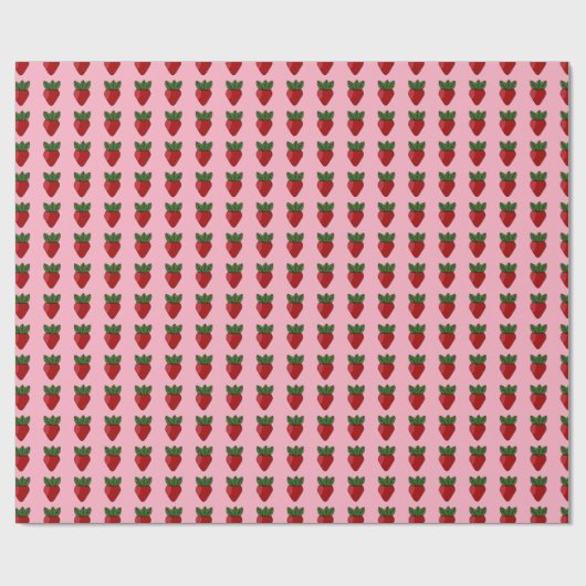 Aardbeienprint () cadeaupapier (Vlak)