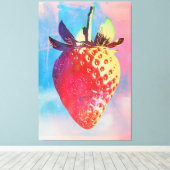 Aardbeienrisograaf Canvas Afdruk (Insitu (Houten vloer))
