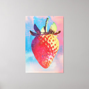 Aardbeienrisograaf Canvas Afdruk