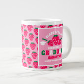 Aardbeienroze Afstuderen Grote Koffiekop (Voorkant rechts)