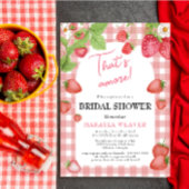 aardbeienroze Dat is Amore Vrijgezellenfeest Kaart