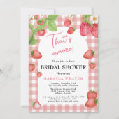 aardbeienroze Dat is Amore Vrijgezellenfeest Kaart (Voorkant)