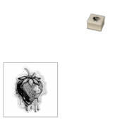 aardbeienrubberstempel rubberstempel (Gestempeld)