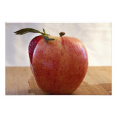 Aardbeiensap en unieke fruitfoto foto afdruk (Voorkant)