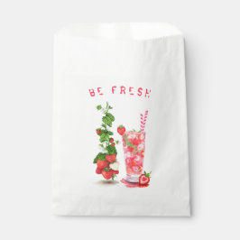 Aardbeiensap Koel Drink Fruit Favor Zak Bedankzakje